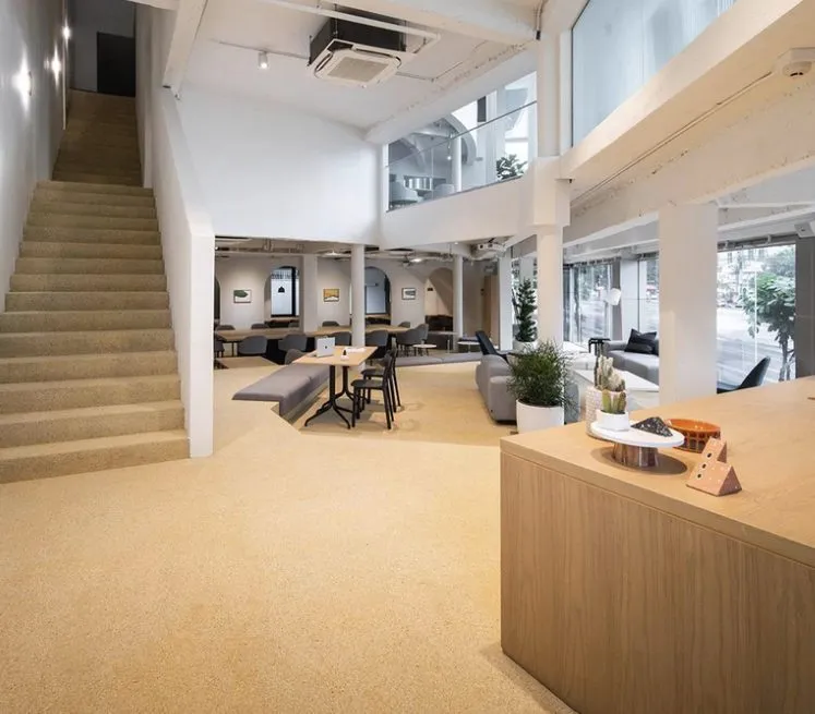 Atlas Workspace building lobby